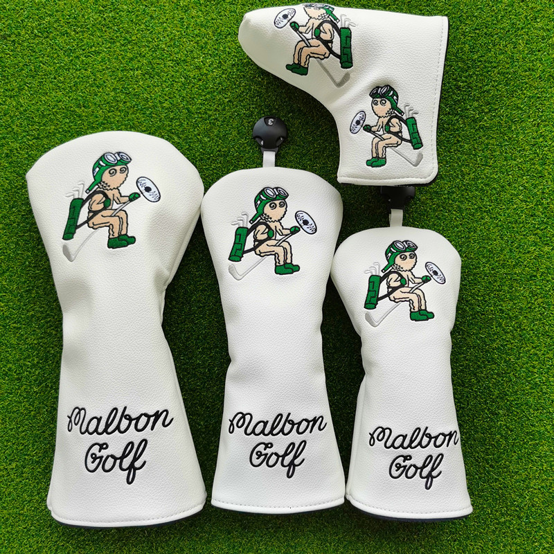 

Club Heads Magic Flying Snowman Golf Woods Headcovers Covers For Driver Fairway Putter 135H Clubs Set Heads PU Leather Unisex 230505