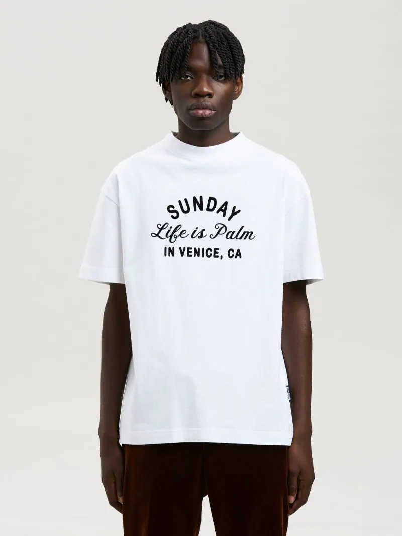 

Designer Fashion Clothing Tees Tshirt Palms Summer Sunday Classic Letter Print Short Sleeve Men's Women's Loose Fashion T-shirt Luxury Casual Tops For sale Angels, [key white]