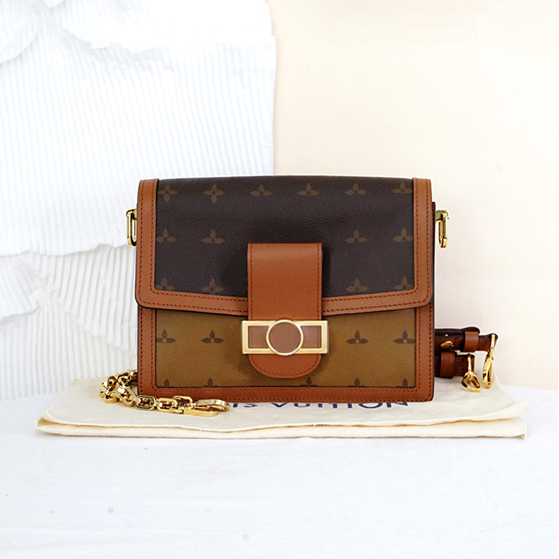 

famous lady luxury designer handbag bags DAUPHINE Totes Clutch bag Coin purse M45958 original 5A quality Genuine Leather fashion crossbody Shoulders Wallet M45959, Mon0gram