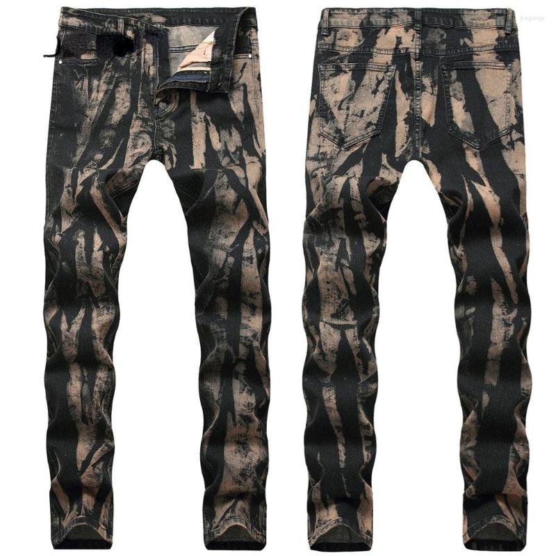 

Men's Jeans 2023 Spring And Autumn Men's Classic Fashion Black Straight Leg Casual Slim Size High Quality Long, Khaki