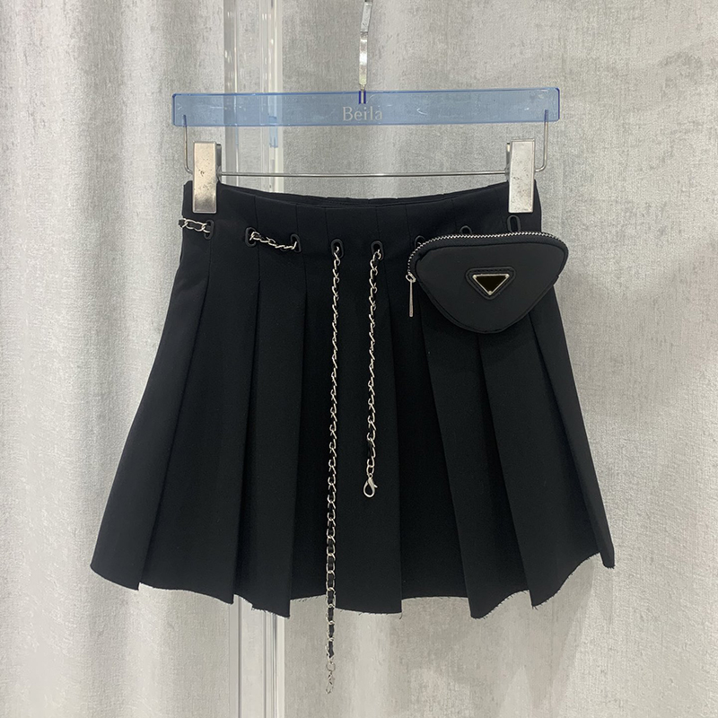 

Sexy Belt Dress Womens Designer Dress Personality Waist Bag Design Dress Girls School Casual Dress Street Short Dress, Black