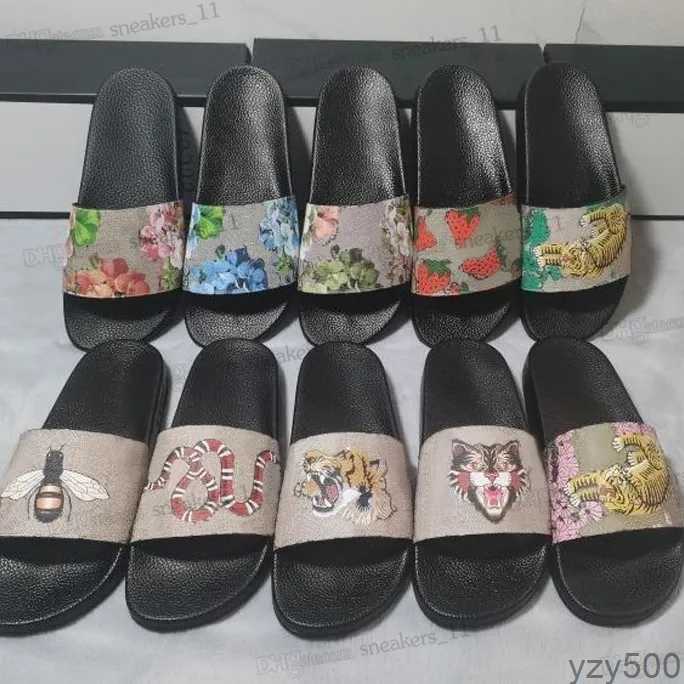 

2023 Platform Designer Rubber Slides Sandal Floral brocade Fashion Mens Gear bottoms Flip Flops Slippers Striped Womens Sandals Designers Loafers Sliders''gg''