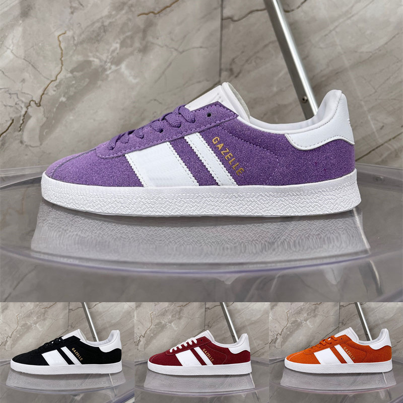 

Gazelle 85 Street Skates Casual Shoes for Men Magic Lilac Preloved Red Core Black Footwear White Skate Shoe Women Sneaker 36-45