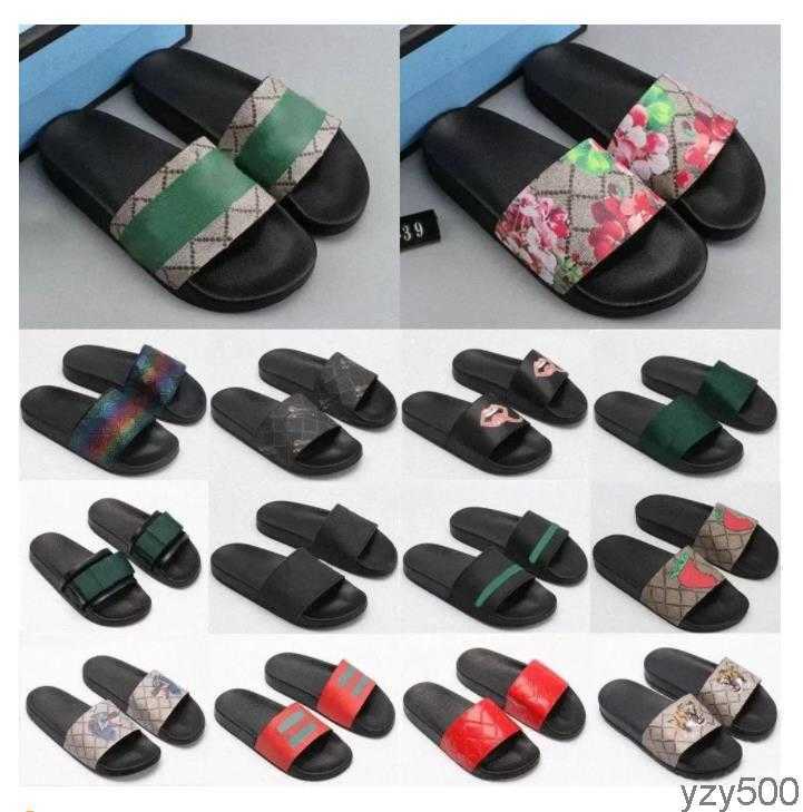 

Designer Slippers Rubber Slides Sandal Blooms Green Red White Web Fashion Mens Womens Shoes Beach Flip Flops with Flower Box Topsportmarket Big Size 13 48''gg'', 34