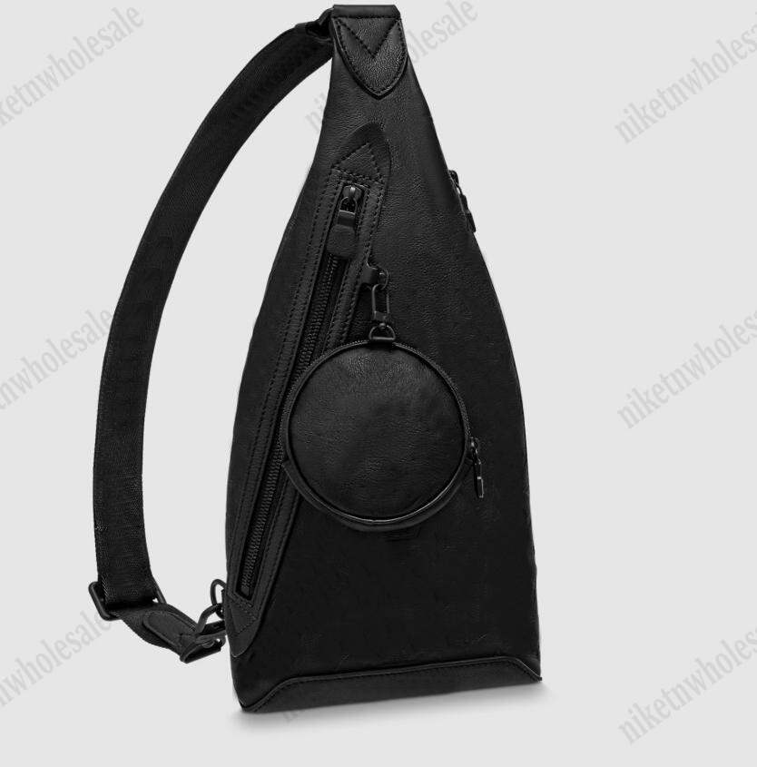 

Fashion M30396 Duos Shadow Leather Chest bag Designers Monograms Black Crossbody Trend Shoulder Bag Wallet, Color#01