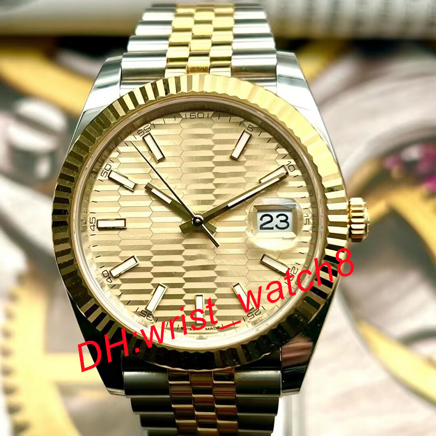 TOP Men's automatic mechanical watch 41MM 18K gold plated stainless steel sapphire luminescent waterproof Movement classic GD wrist watch mo-image-863807234