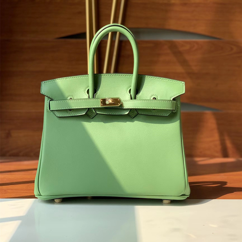 

10A top designer women's bag brand 25 handmade high-grade wax line swift leather pink luxury classic fashion large capacity tote handbag without shoulder strap H Lock