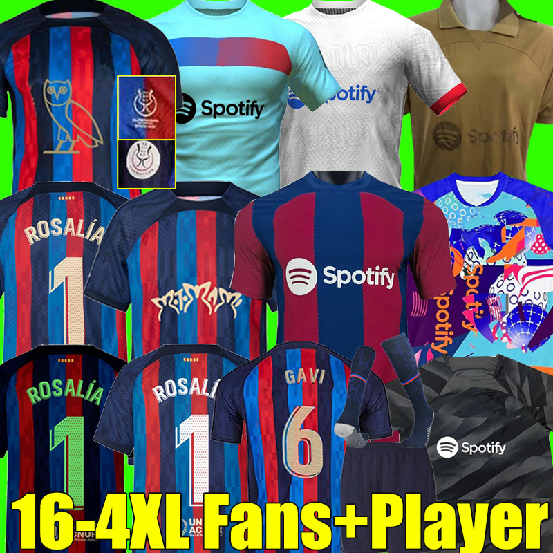 

4XL LEWANDOWSKI Rosalia Motomami soccer jerseys 22/23/24 PEDRI GAVI Barca Camisetas de football shirts ANSU FATI FERRAN RAPHINHA DEST ADAMA SERGIO men kids kit sock, 23-24 new