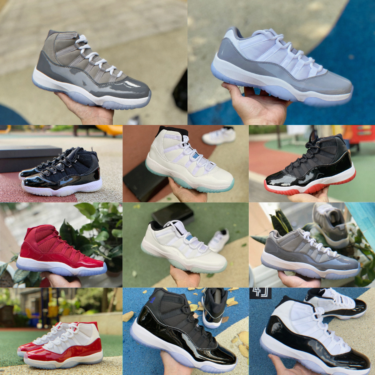

Jumpman Cement Grev 11 11s High Basketball Shoes JORDEN Mens Women Jubilee COOL GREY Cherry Bred Space Jam Gamma Blue Retros Concord 45 Low Columbia Trainer Sneakers, Please contact us