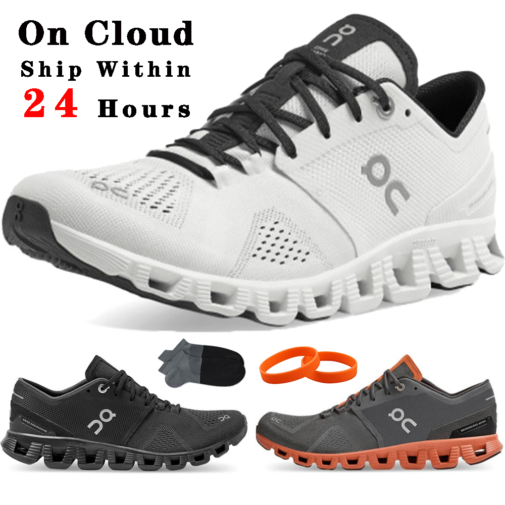 

Outdoor Running Shoes On Cloud X Mens Womens designer sneakers Swiss Engineering Black White Rust Red Breathable Sports Trainers lace-up Jogging training Low Shoes