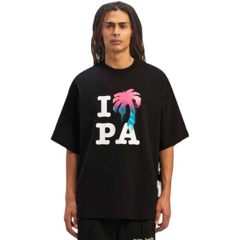 

Designer Fashion Clothing Tees Tshirt Palms Coconut Print Short Sleeve Summer Mens Womens High Street Relaxed Casual Versatile Tshirts ins Casual Tops For sa Angels, 2025 apricot