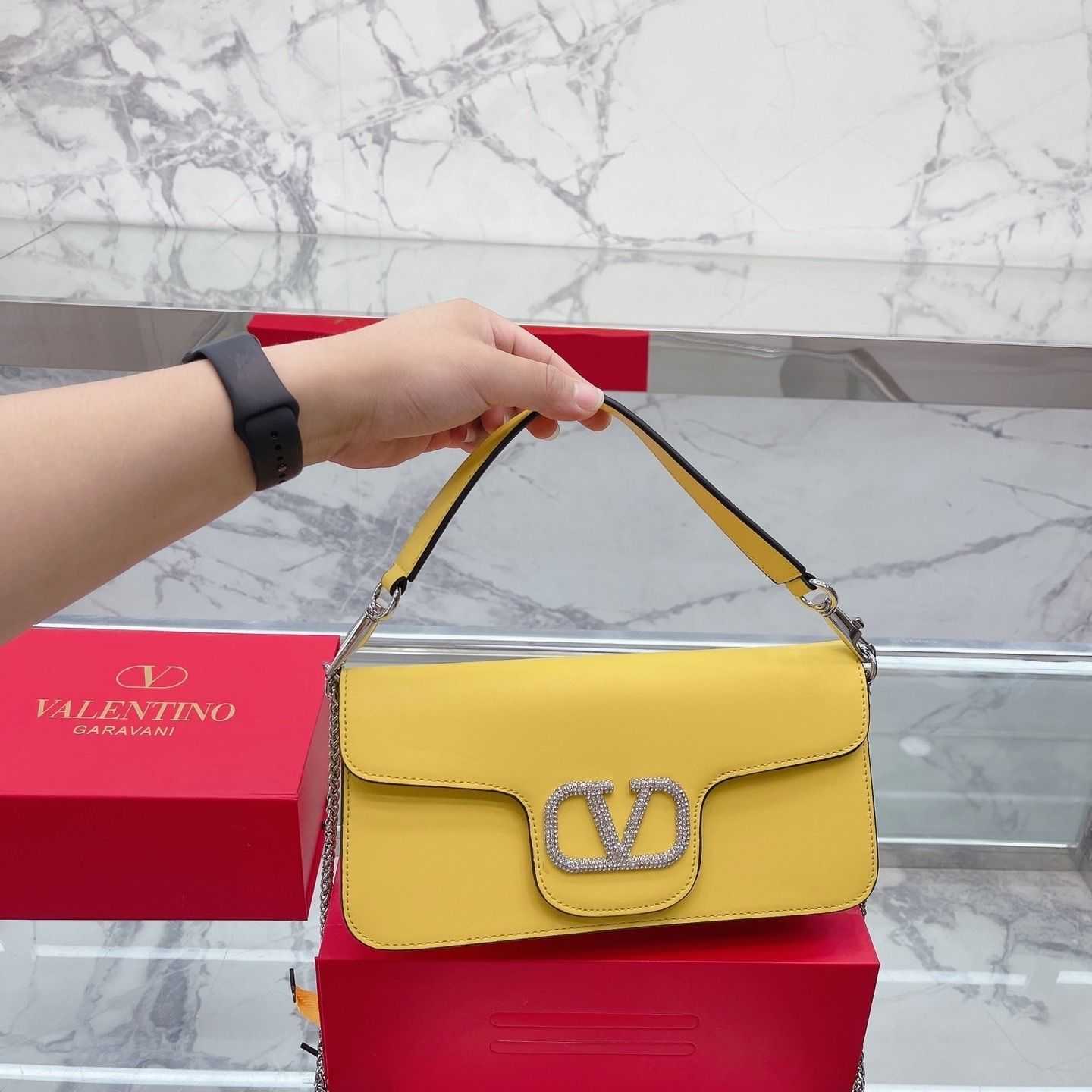 

Handbag Women Bags Luxurys Valentiones Beauty Package Designer Chain Shoulder Women's Net Red 8XAQ, Pink