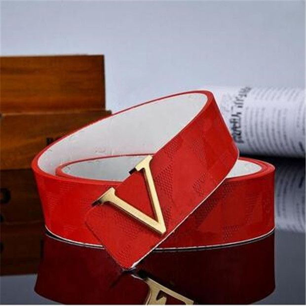 Belt Fashion Litchi Quiet Active Great Men Women Solid Belt Women&#039;s Genuine Leather Black and White Gold Big Bu &#039;s Mens Belts-image-940956503