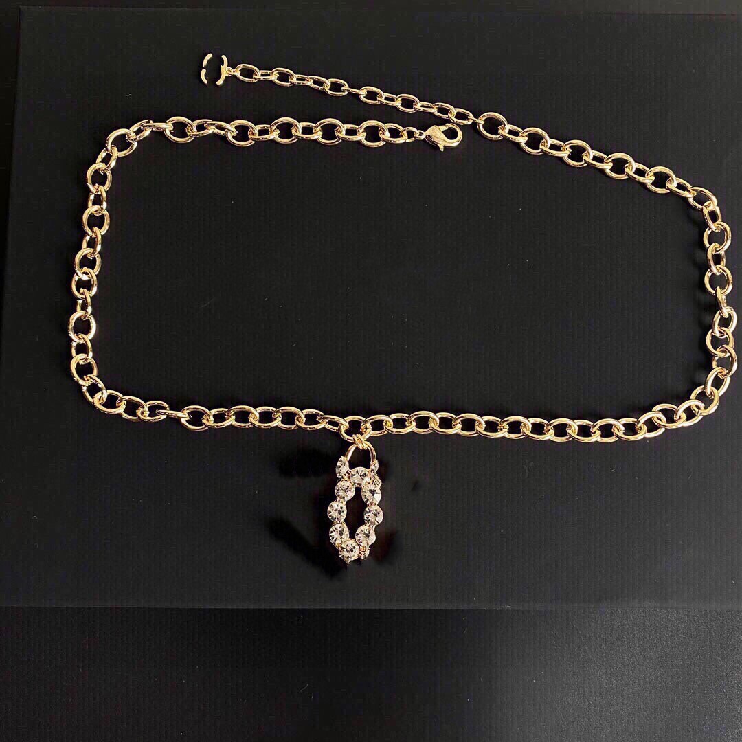 

2023 Top Luxury Brand Designer Pendants Necklaces Double Letter ccity Choker Pendant Necklace channel Fashion Beads Chain Jewelry Accessories Gifts ax6e