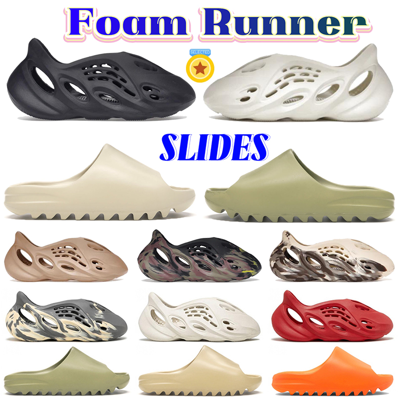 

Foam Runner sandals RNNR Men Woman slippers Slide Slipper slider mens shoes Designer Vermillion Mineral Blue Onyx Pure Ochre Bone Resin Desert Ararat slides shoe, 26 black-1