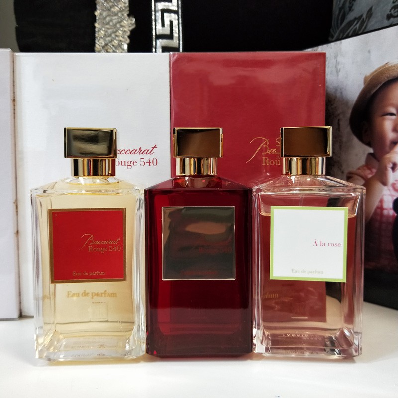 

200ML Rouge 540 Perfume Maison Bacarat Rouge 540 724 Extrait Eau De Parfum Paris Fragrance Man Woman Cologne Spray