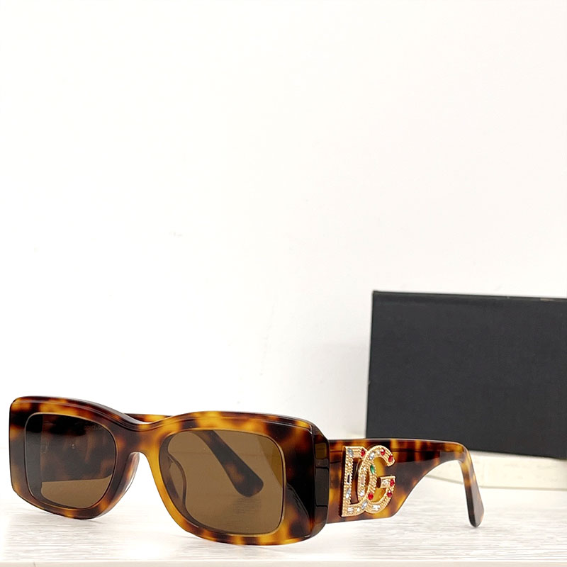 

Sunglasses for women and men Summer style DG6306 UV400 anti-retro Full Frame glasses with diamond frame
