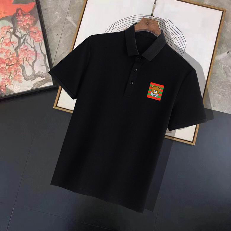 

Summer Men's T-shirt fashion burbrerys designer polo shirt Bur berryLapel Short sleeve Large for men HD78, Color14