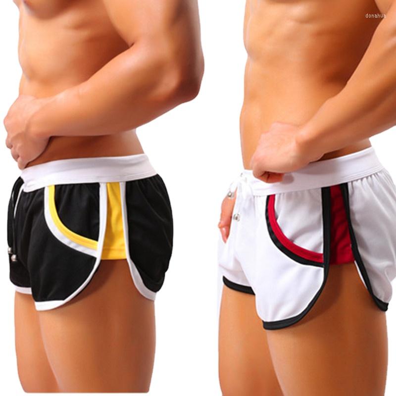 

Men's Shorts Mens 2 Pieces Booty Sexy Side Split Workout Running Basketball Men, Color choice