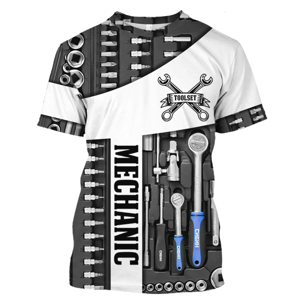 

Mens Tshirts Summer Fashion t Shirt Personalized Name Mechanic 3d All Over Printed Tops Unisex Tshirts Street Casual Sports Tshirt 20C33L, Dxcl-220823-2019