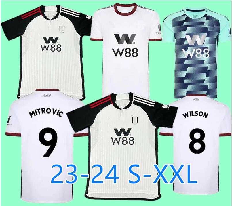 

22 23 PALHINHA MITROVIC 9 SOCCER JERSEYS home away WILSON SOLOMON ADARABIOYO REED MBABU ROBINSON ANDREAS REID CAIRNEY white kids 2023 2024 jersey football shirts, 23-24