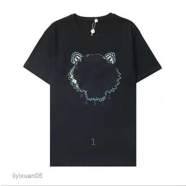 Women&#039;s Kenzo Designer Men&#039;s Tiger Head Embroidered Luxury Loose Short Sleeve Sports Classic 3 V7J5-image-863592708