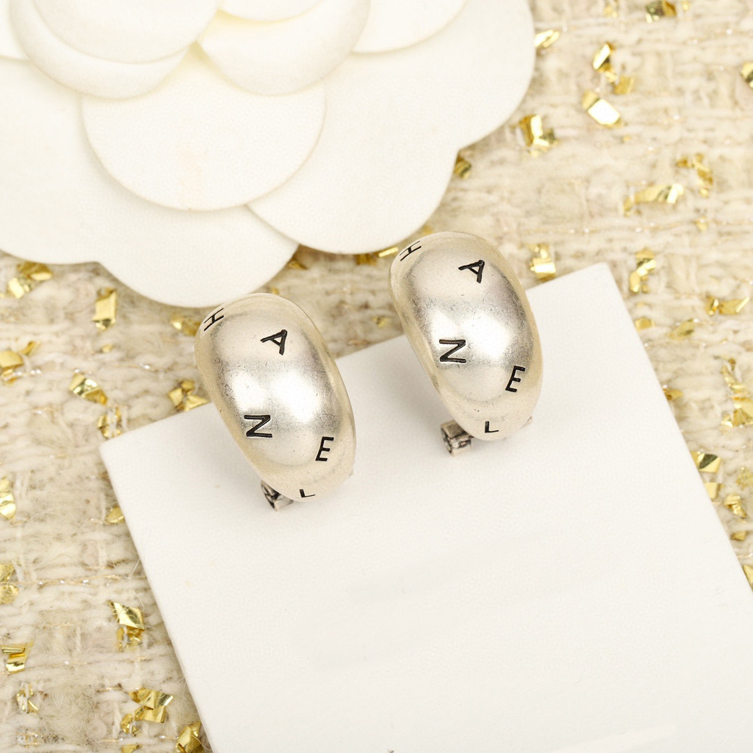 Luxury quality Charm Special design drop earring with words design in two colors plated have box stamp PS7922A