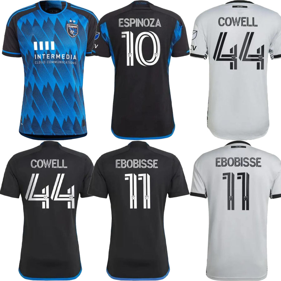 

23/24 San Jose Earthquakes Soccer Jerseys MLS Home Away Marcinkowski Marie Beason Cowell Ebobisse Espinoza Gruezo Espinoza Ebobisse football shirt, Blue