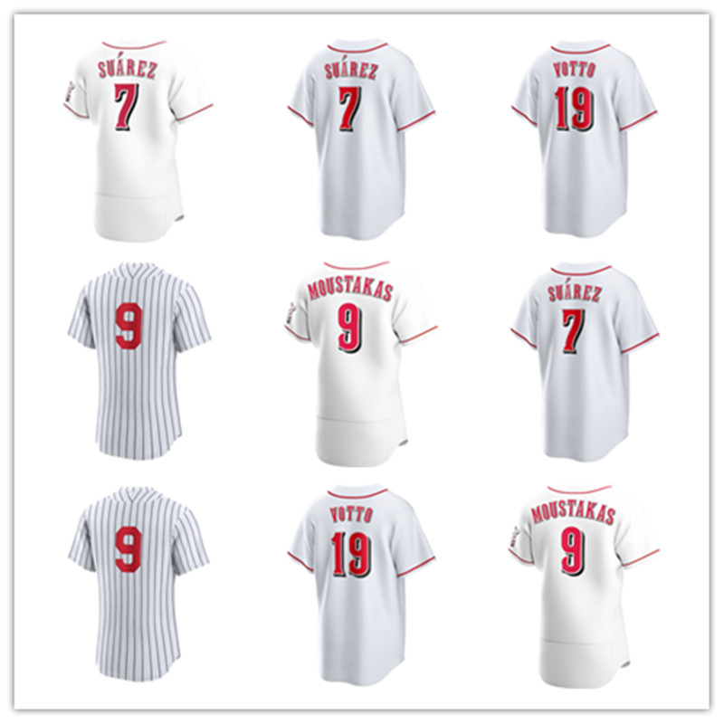 

Cincinnati Custom Reds Jersey 19 Joey Votto 30 Ken Griffey Jr. 14 Pete Rose 4 Wil Myers 28 Kevin Newman 71 Connor Overton 52 Reiver Sanmartin Nick Senzel Baseball Jerseys, Color