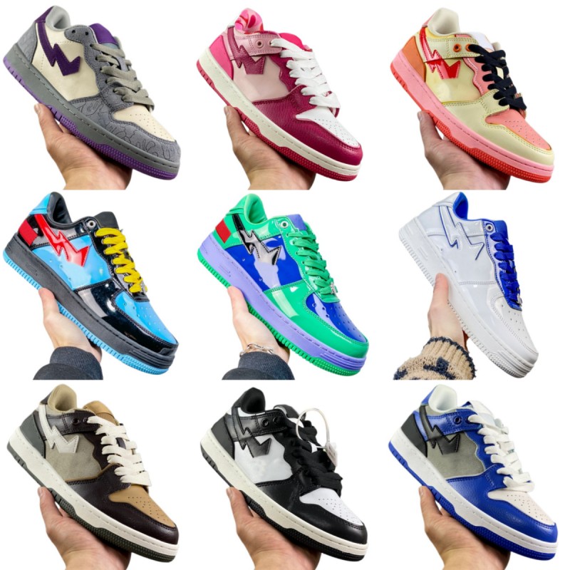Classic mens basketball shoes luxury star designer shoes womens fashion sneakers low-top skate shoes summer breathable outdoor shoes patent leath-image-863482860