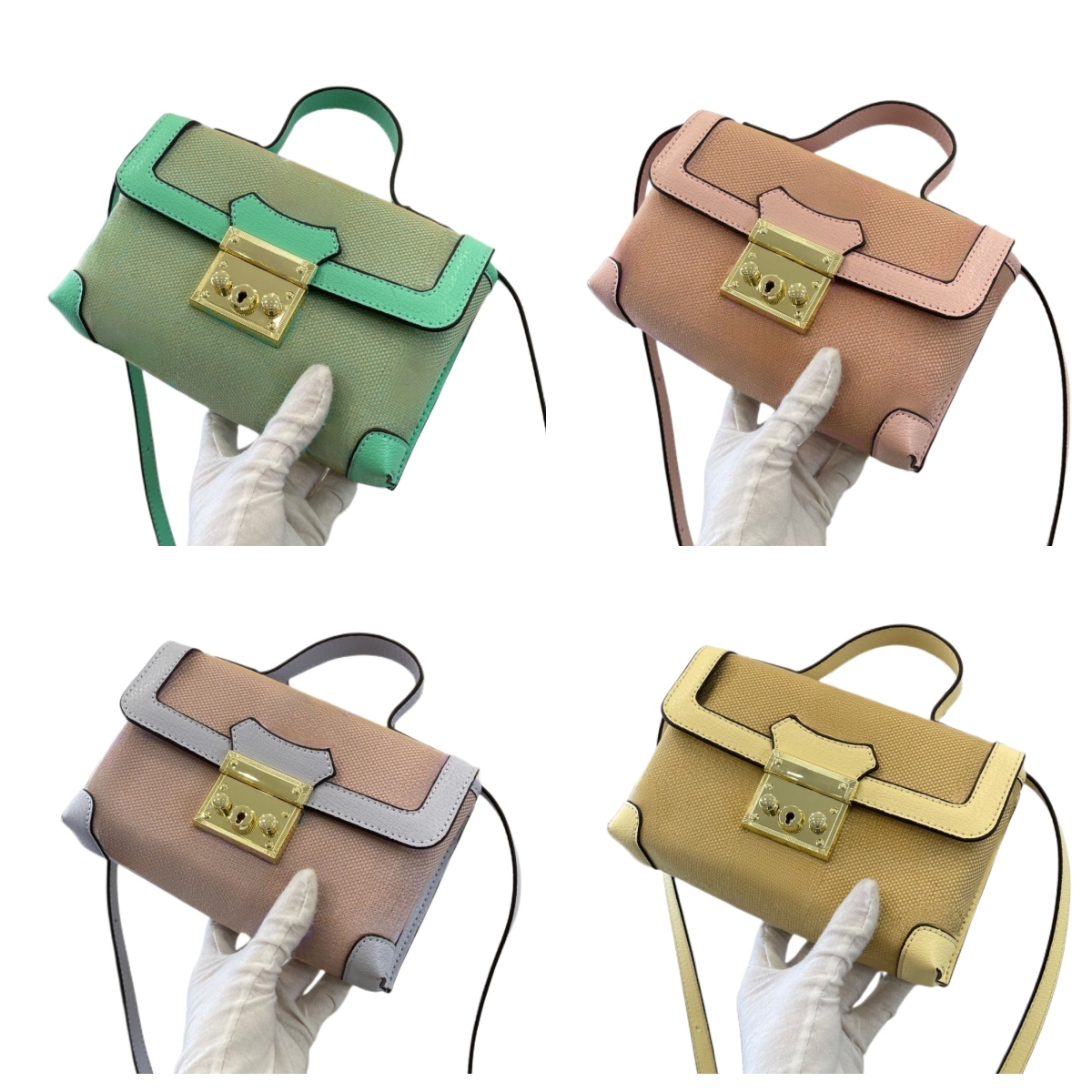 

Crossbody Bags with Chain Ophidia G0002 Mini Body Bag Designer Handbags Totes Wallets, Pink