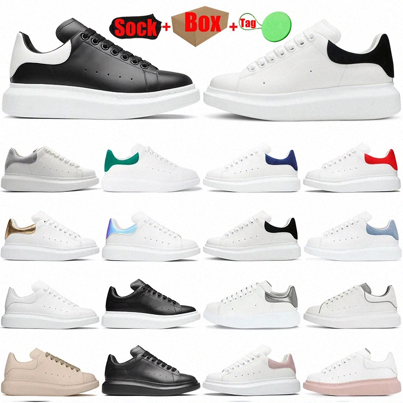 

2023 Designer white Black shoes classic suede leather women womens flats platform oversized sneaker men mens espadrille flat sole sneakg2Z5#, 27