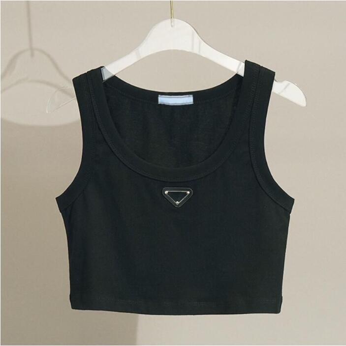 

P-ra Designer Women Fashion Brands Casual Womens Tops Tank Dress Knitted Cotton U Neck Sleeveless Solid Sexy Dresses Elasticity Bodycon Mini Skirt VUKW, Black dress