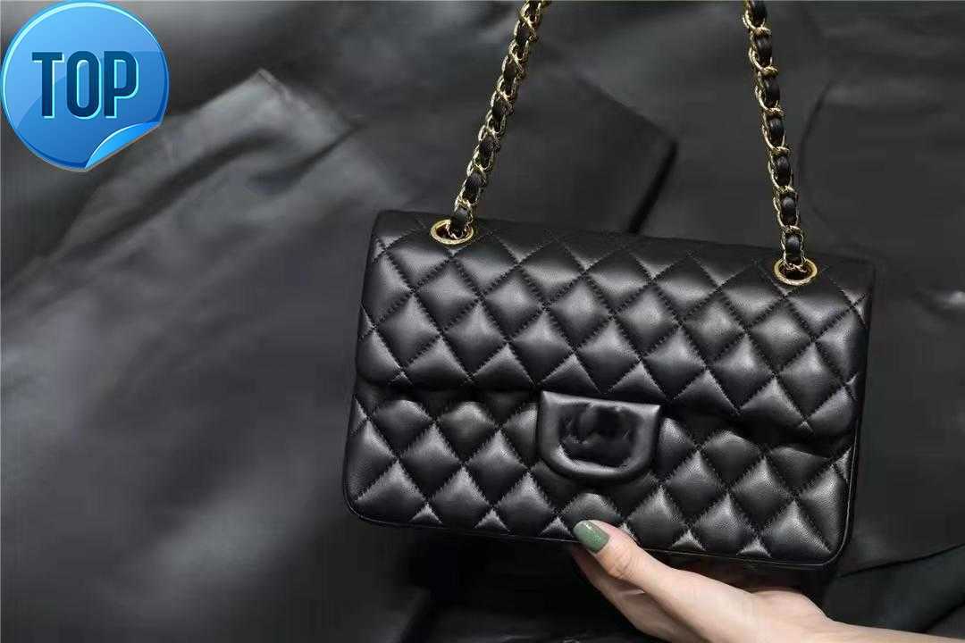 

Shoulder Bags 7A Top Designe custom luxury brand handbag CHANNEL Women's bag 2021 leather gold chain crossbody 2.55, Pink