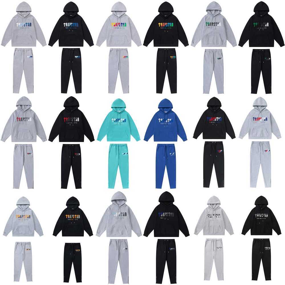 

Designer Clothing Fashion Tracksuit Hoodie American Trendy Trapstar Tiger Head Towel Embroidered Hooded Velvet Sweater Pants Spring Men' Women' Loose Set, Shipping fee