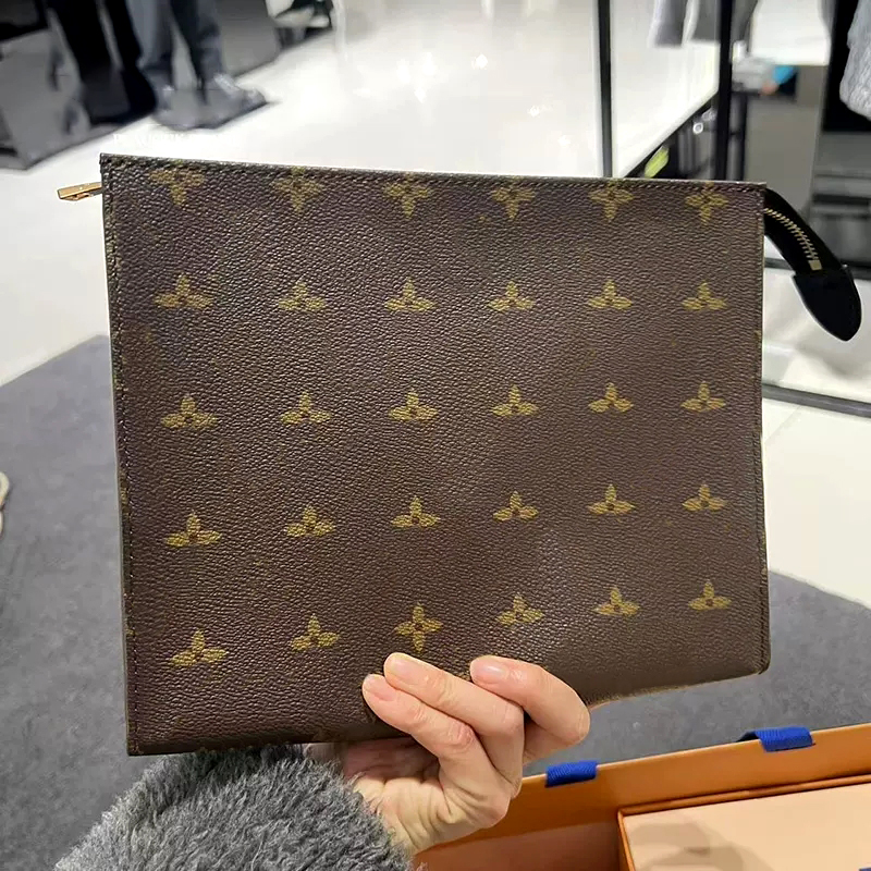 

lvl M46037 Toiletry Kits make up clutch Bags girl Luxury baby Designer makeup wash pouch Women's purse leather makeup bag man handbag Genuine Leather tote cosmetic Bag, Mon0gram