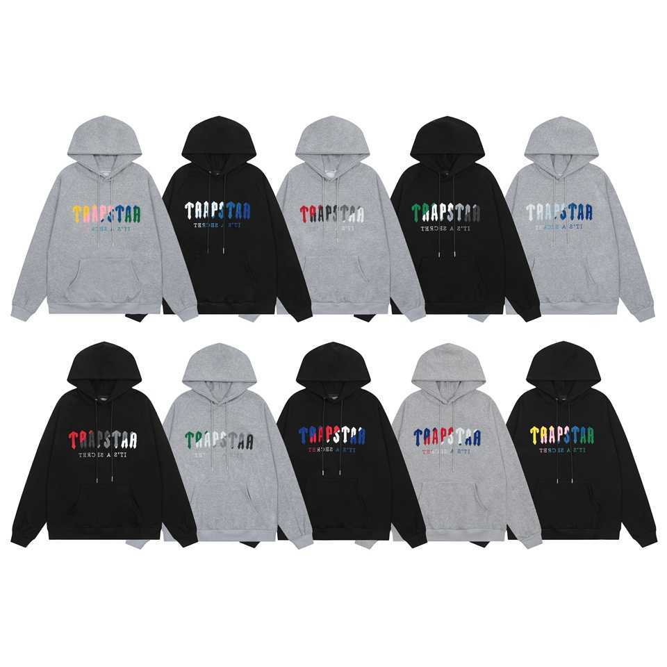 

Designer Clothing Men' Sweatshirts Hoodie Trendy Trapstar New Towel Embroidery Letter Unisex Loose Casual Plush Hooded Sweater Trendy Fashion Streetwear Tops, Shipping fee