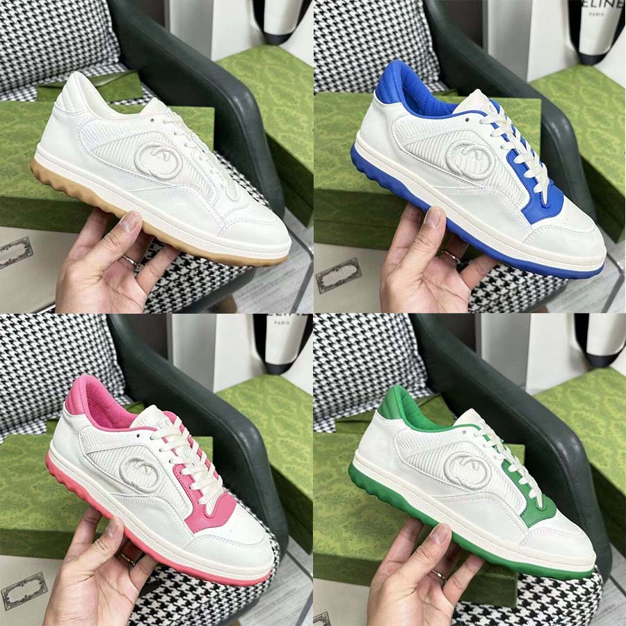

High Quality Sneaker Casual Shoes Real Leather Sneakers Trainers Stripes Shoe Fashion Casual shoes For Man Woman With Box, #4