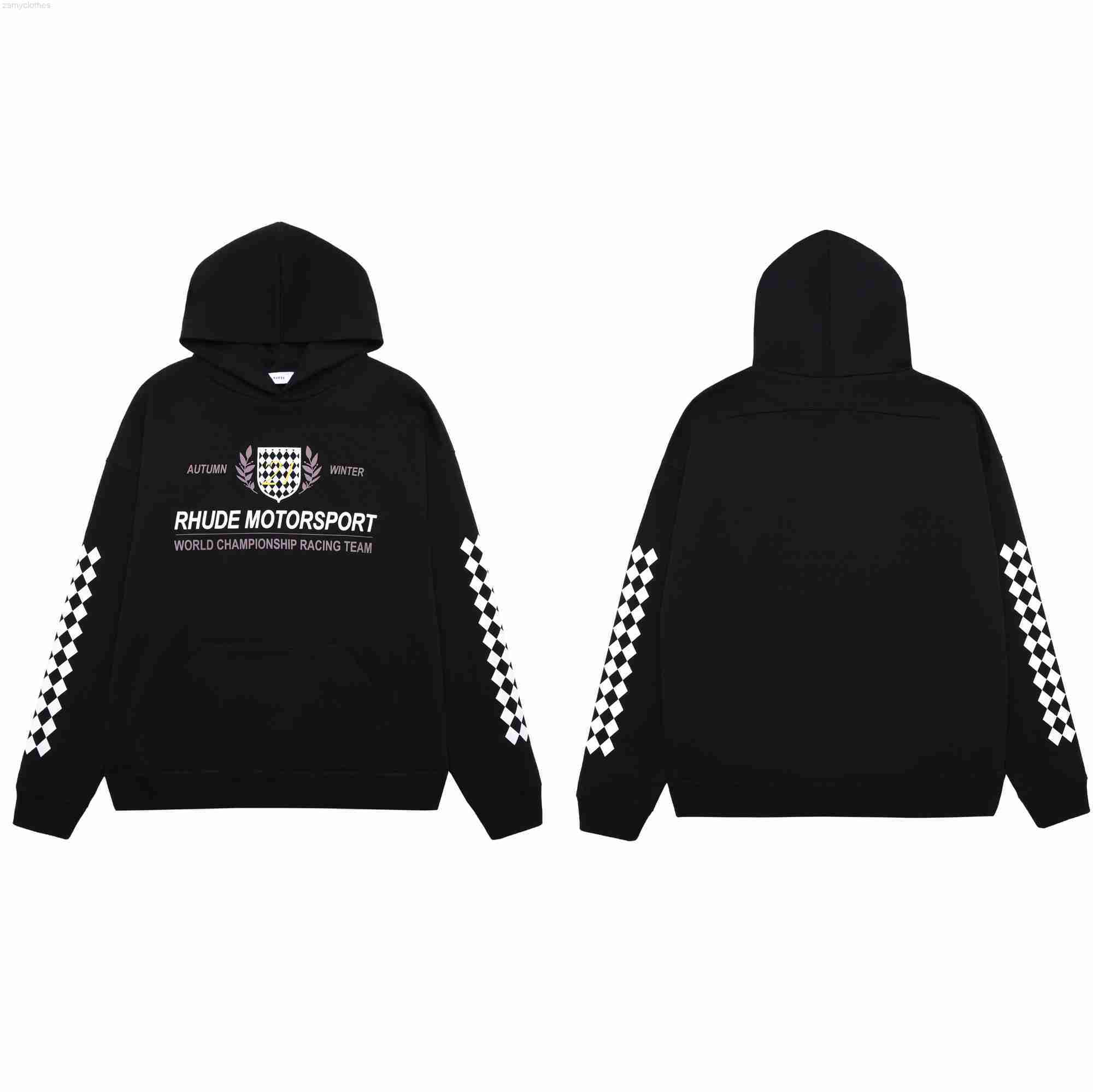

Men' Hoodies Sweatshirts 22SS Fashion RHUDE MOTORSPORT High street designer Hooded sweatshirts Hoodies men Men' clothing Best Quality