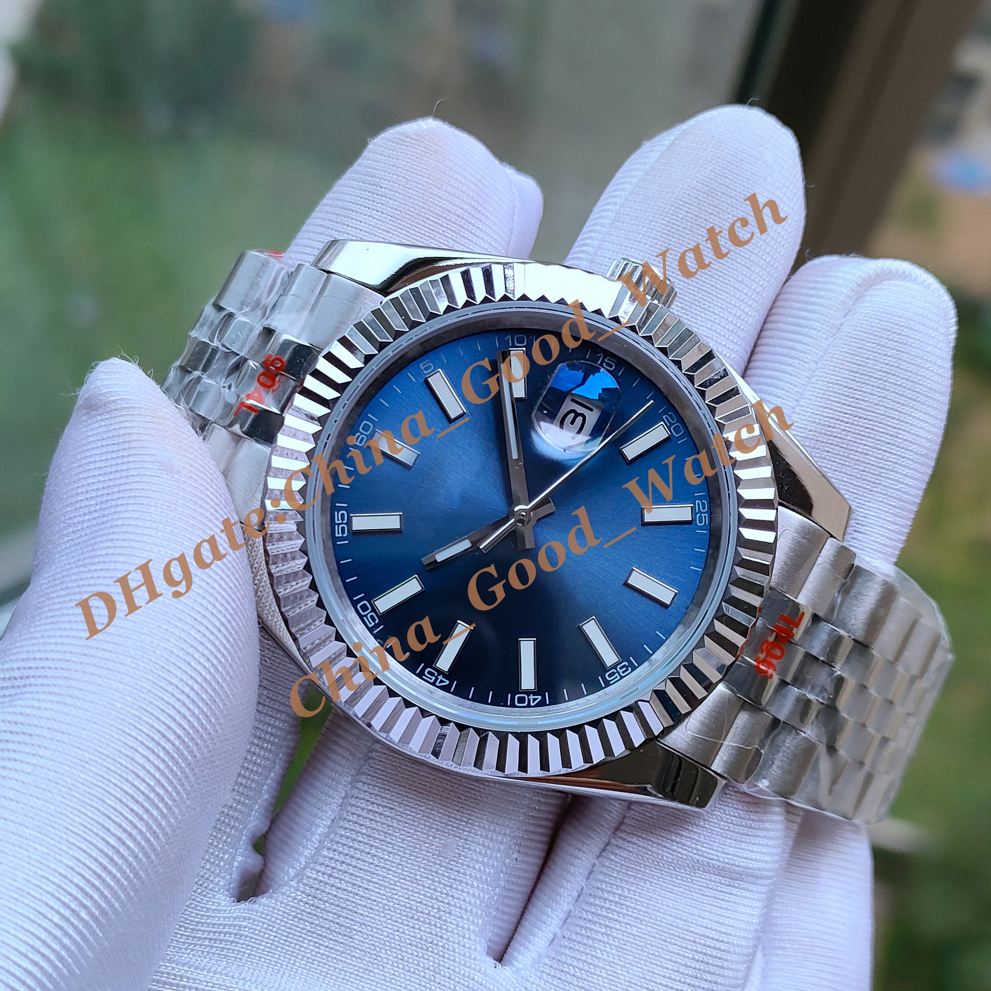 U1 126334 Watch 41mm Mens Watchs M126334-0002 Regarder Blue Cadran Watch Men's Automatic 2813 Jubilee Bracelet Date Pit Modèle de bracele