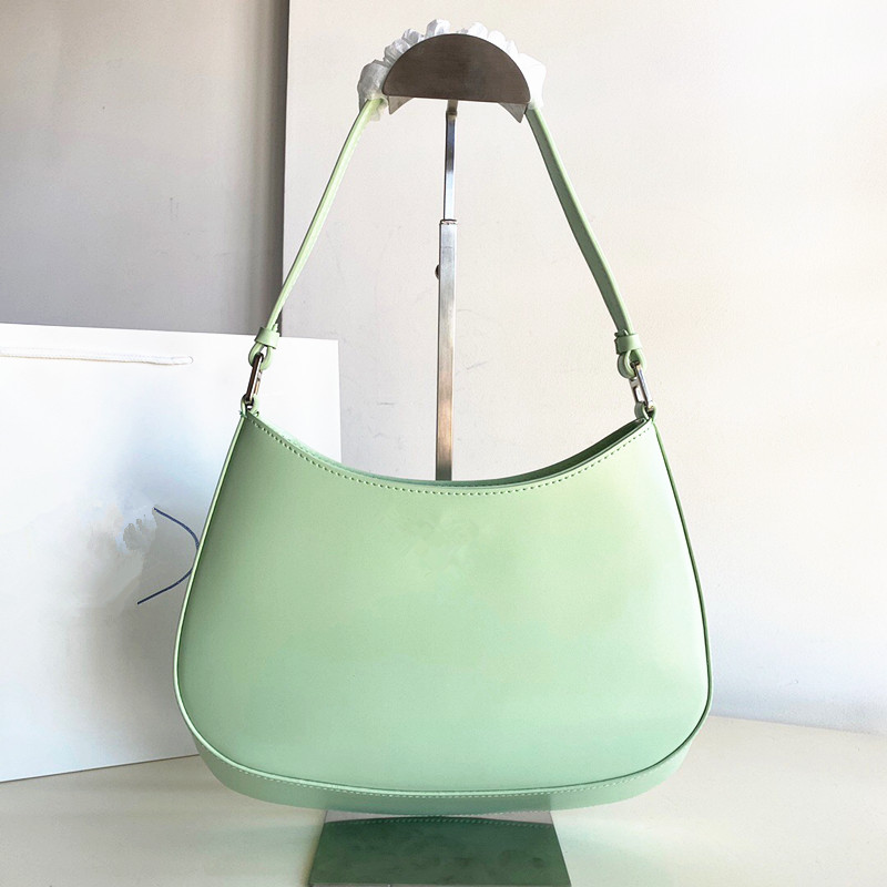 

10a quality tote underarm bag Luxurys Designer fashion Leather Women's clutch brushed silver bags for man hobo Crossbody shouder half moon bag purse and Handbag, Size:15.5*4*22cm-pink