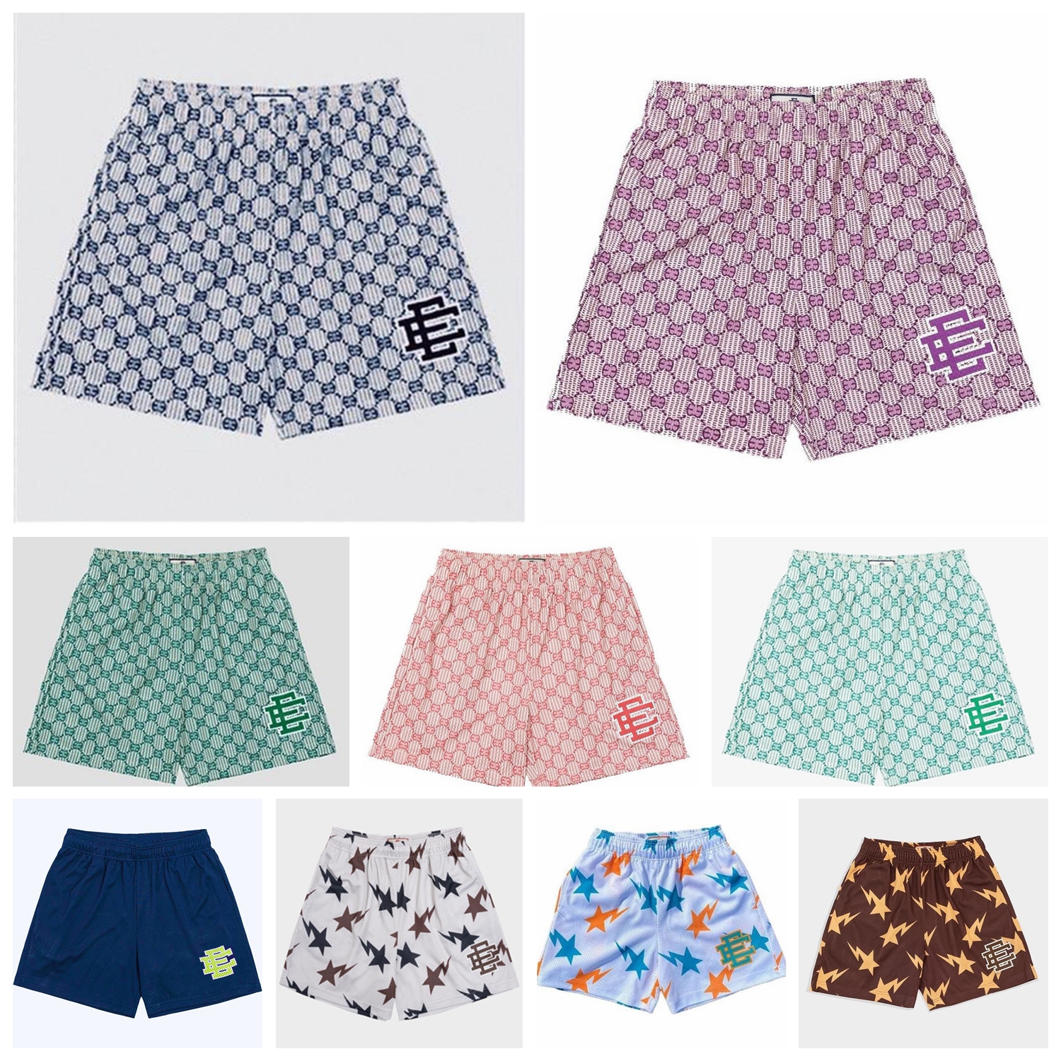 

Eric Emanuel EE basic basketball shorts designer brand New York City skyline fitness sweatpants shorts Beach Bottoms Fanshion summer workout breathable