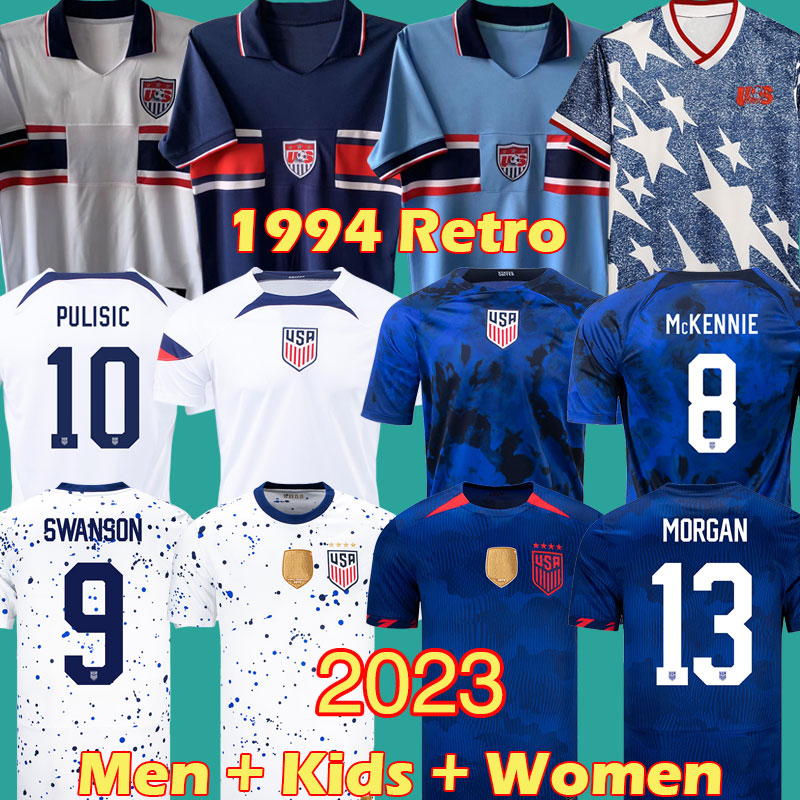 

PULISIC MCKENNIE USWNT Soccer JerseyS 1994 Retro AARONSON 2023 Sargent REYNA America United States Football Shirt MEN women KIDS SETS DEST Vingate UsAs KITS, 2022 home kids kit