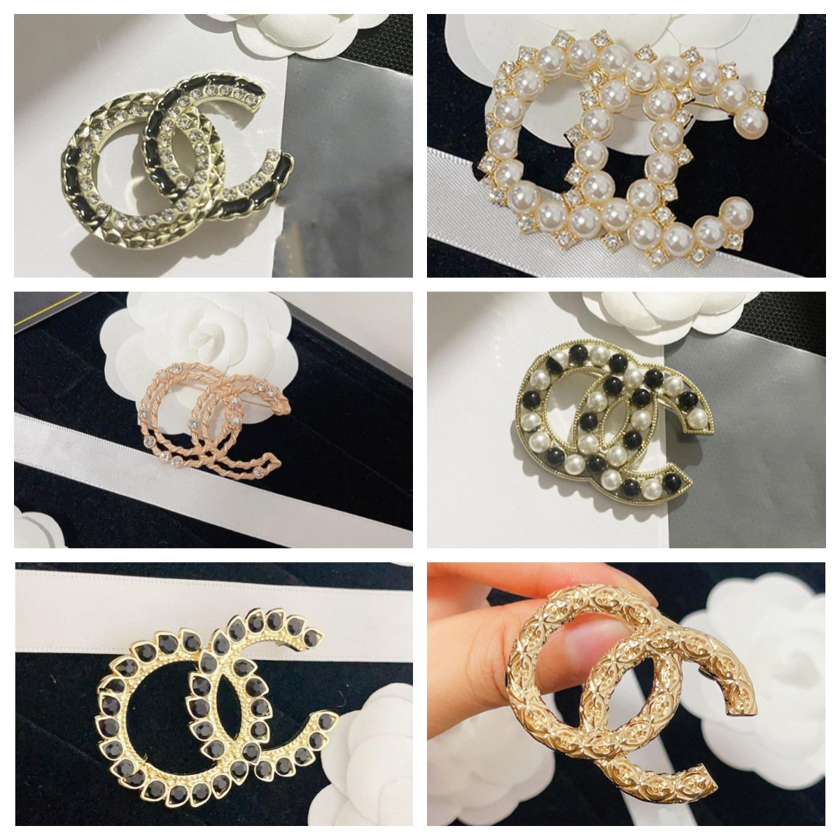 

20style Elegant Luxury Designer Brand Letter Brooches Plated Inlay Crystal Rhinestone Jewelry Brooch Charm Pearl Pin Marry Wedding Party Gift Accessorie