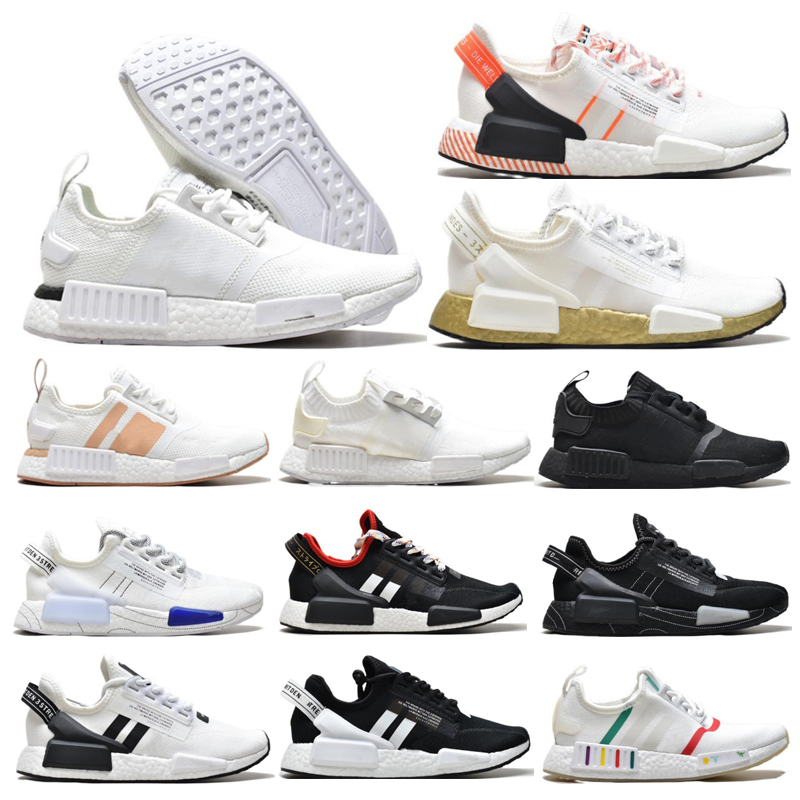 

Sneakers Designer shoes Men's women's running shoes nmd knitted mesh top sports running shoes Popcorn super bounce mid-sole shoes lace-up shoes, 12