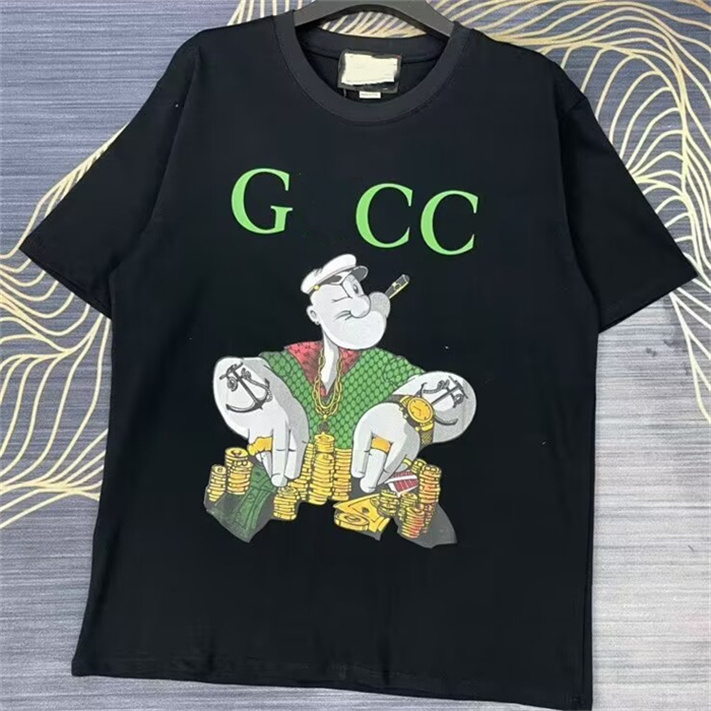 

Summer women's T-shirt new cartoon animal print crewneck short sleeve Fashion designer men's and women's casual top Size M-XXXL G30