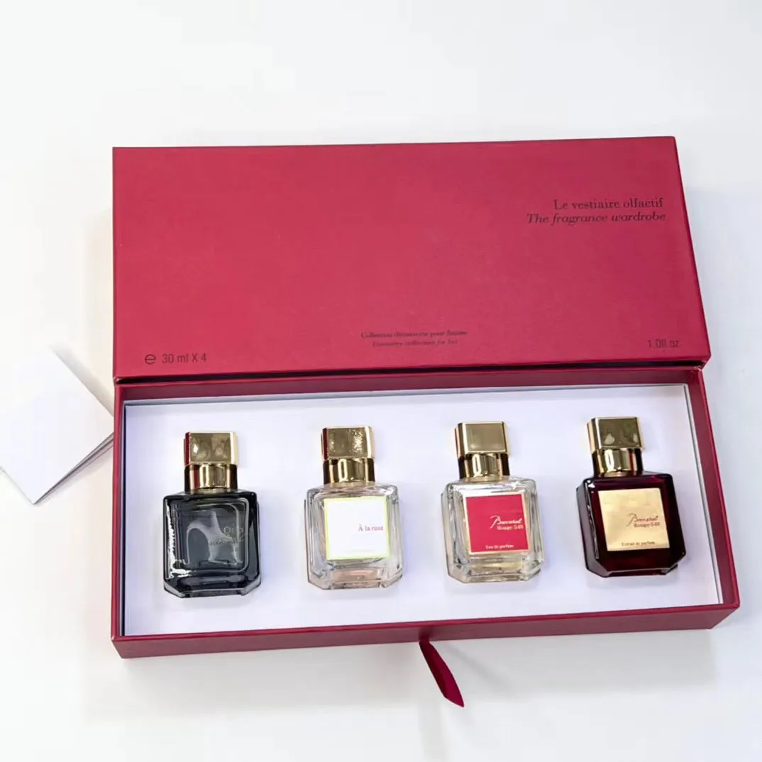 

Promotion Baccarat Perfume Set 30ml 4 Bottle Maison Bacarat Rouge 540 Extrait Eau De Parfum Paris Fragrance Man Woman Cologne Spray Long Lasting Smell Fast Ship
