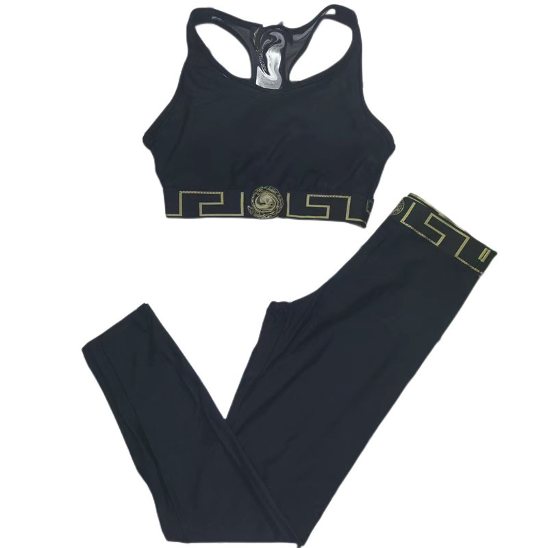 

Womens Tracksuits Women's Sportswear Suit Girls Clothing Yoga Bra Fitness Legging Tummy Pant Sports Sets Outfit Running Jogging Suits Gym Sets Size S-XL
