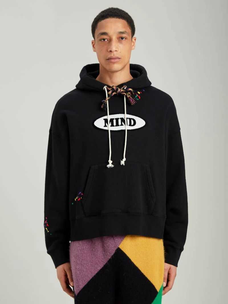 

Designer Clothing Fashion Sweatshirts Palmes Angels co branded mind embroidered drawstring Hoodie loose men' women' Trend Brand top Casual Pullover jacket, Shipping fee