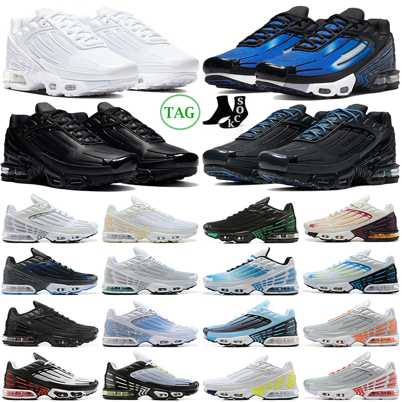 

tn 3 running shoes mens trainer plus tns tuned tn3 Hyper Laser Blue Triple White Black White Red Grey Yellow Dark Deep Royal men women outdoor sports sneakers cheaper, #4